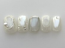 アイネイルズ 池袋店(I-nails)/ホワイトミラーブライダル