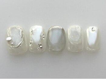 アイネイルズ 池袋店(I-nails)/ホワイトミラーブライダル