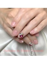 ネイルサロン by ヒサコヤマサキ/ワンカラー＋ラメライン＋3D