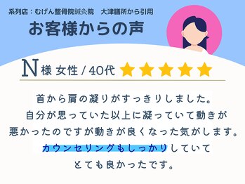 グロウアップ鍼灸整骨院 ベイシア彦根(GROWUP鍼灸整骨院)/お客様からの声 2