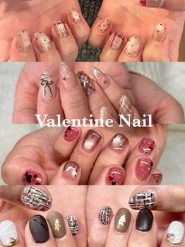 バレンタインネイルチョコレート