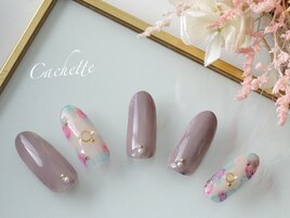 水彩ネイル