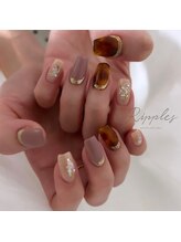 リップルズ(Ripples)/秋のべっ甲ネイル