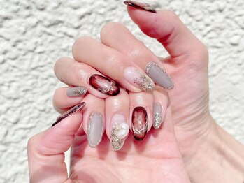 シシュ 姫路店(SyiSyu)/ニュアンスミラーネイル