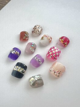 ヴィエント ネイル アイラッシュ サロン(Viento Nail Eyelash Salon)/footアート＆ワンカラー２色