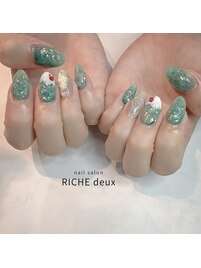 クリームソーダネイル
