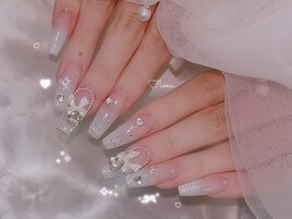 ちゅるんリボンネイル#新大久保