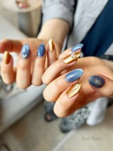 ネイル ドゥ 岡山駅前店(Nail Doux)/ブルーマグ＆バタフライネイル