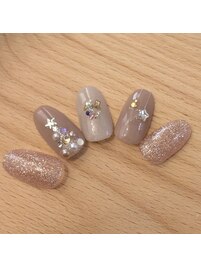 クリスマスツリーネイル