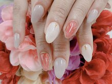 ダブルネイル(Double Nail)/【ほり】シースルーデザイン