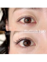 エルア アイラッシュ(elua eyelash)/フラットラッシュ100本¥4500