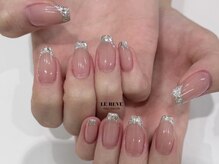 ルレーブ(LE REVE)/ガラスフレンチネイル