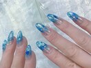 BLUE夏ネイル