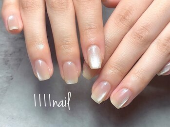 イチイチイチイチネイル(1111nail)の写真/オフィスネイルやシンプルネイルで指先をきれいに魅せる洗練された美フォルム◎マグネットネイル￥6,900～