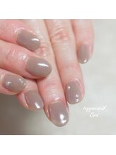 たゆ ネイル(たゆnail)/グレージュワンカラーネイル