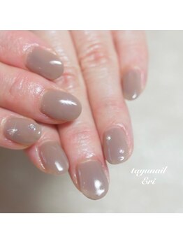 たゆ ネイル(たゆnail)/グレージュワンカラーネイル