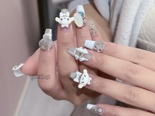 ダークハニー 原宿店(Dark Honey)/パステルブルー×キャラネイル