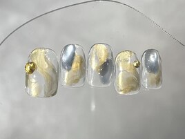うる艶ブルーネイル