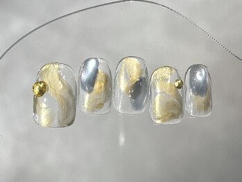 クレモアネイル 浦和店(CLEMORE NAIL)/うる艶ブルーネイル