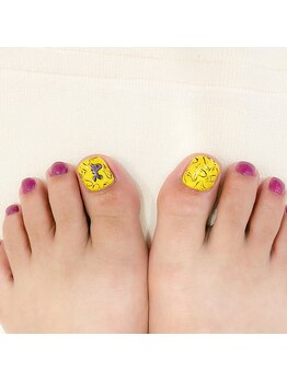 ウッドストックのフットアート