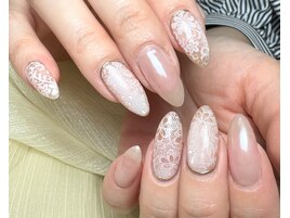 レースネイル/上品ガーリー