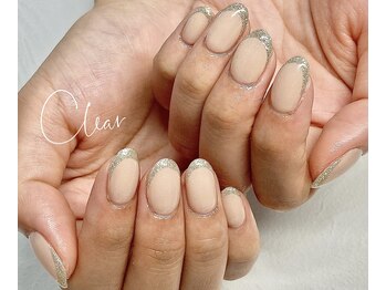 クリア(Clear)/ラメフレンチ