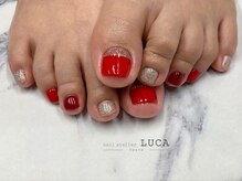ネイルアトリエルカ(nail atelier LUCA)/W-780 大人上品フットネイル