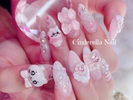 【スカルプ長さだしネイル】