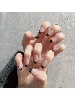 アンダーバーホワイトプラス 南海難波店(_WHITE+)/フレンチネイル