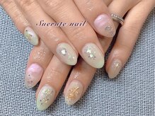 スエルテ ネイルサロン 北千住店/春のブライダルネイル　¥8000