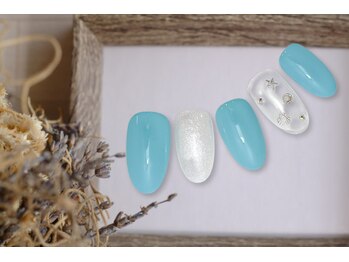 ファストネイル テラスモール湘南店(FAST NAIL)/シンプル 海ネイル 【11919】