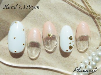 プラスネイル 銀座中央通り店(PLUS NAIL)/【2714】定額7,139円ハート
