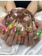 エスフィーネイルサロン ブリーユ(Esfy nailsalon Brille)/ネオンカラー夏ネイル