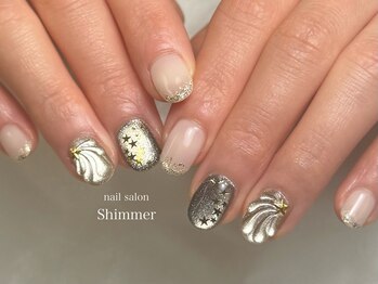 シマー(Shimmer)/七夕ネイル