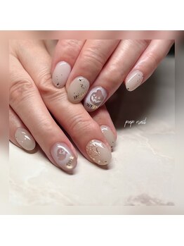 パップネイル(PAP NAIL)/手書きハロウィーン