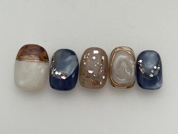 アイネイルズ 池袋店(I-nails)/ブルーベージュニュアンス