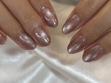 マラマネイル(Malama Nail)/ピンク×マグネット×フラッシュ