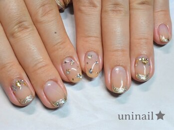 ユニネイル(uninail)/キラキラバーチャルフレンチ