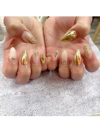 ミラーニュアンスネイル