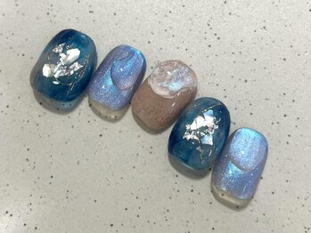 アイネイルズ 池袋店(I-nails)/ブルーサンドニュアンス