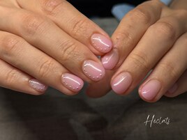 グラデ/ピンク/スタッズ/アシメ