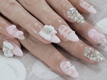 エムアイネイル(MI nail)/ジェルアートつけ放題¥8000
