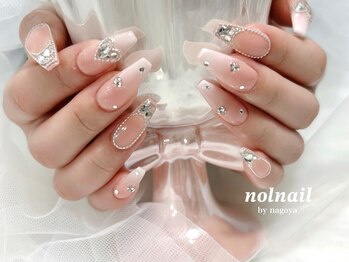 ノルネイル 名古屋栄店(nol nail)の写真/美フォルム♪指先が綺麗に見える自然な長さだしが人気◎【アート10本やり放題+10本チップ長さだし¥18800】