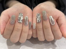 ローランリム(LORAN Lim)/シルバーキラキラネイル♪