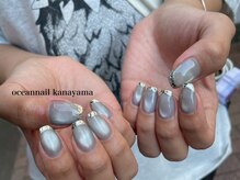 オーシャンネイル 金山店(Ocean Nail)/#キラキラマグネット#冬ネイル