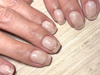 スワロンネイル 名古屋店(SWALLON NAIL)/タイダイ×ミラーフレンチライン