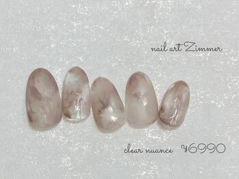 ネイルアート ジマー/クリアニュアンスコース¥6990