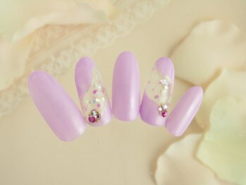 シューズネイルプロデュース/クリア・ホログラムネイル