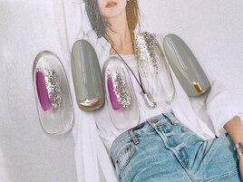 塗りかけネイル￥5980