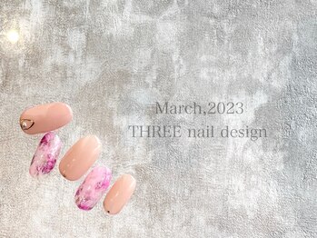 スリー(THREE)/March 2023/nail desing
